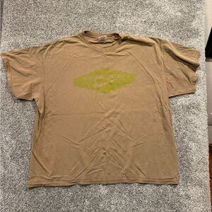 Vintage Nike 90s Y2K‎ Crewneck Shirt XXL Brown Made USA Nike Trade Mark*